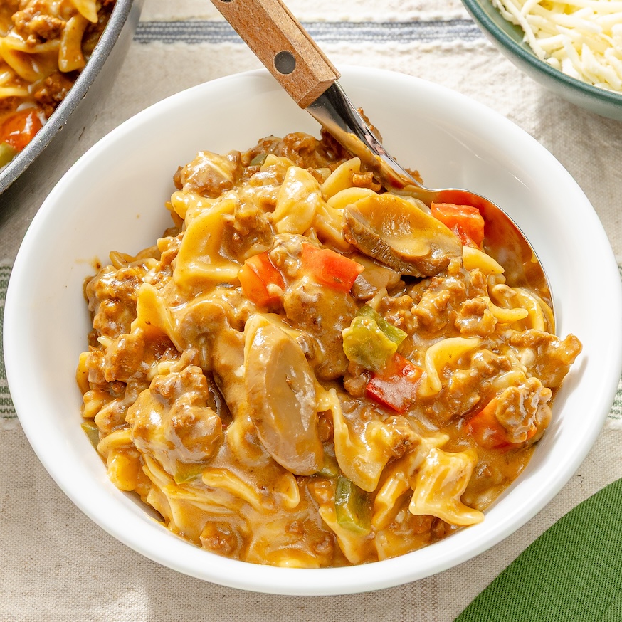Cheesesteak Beef Pasta Meal
