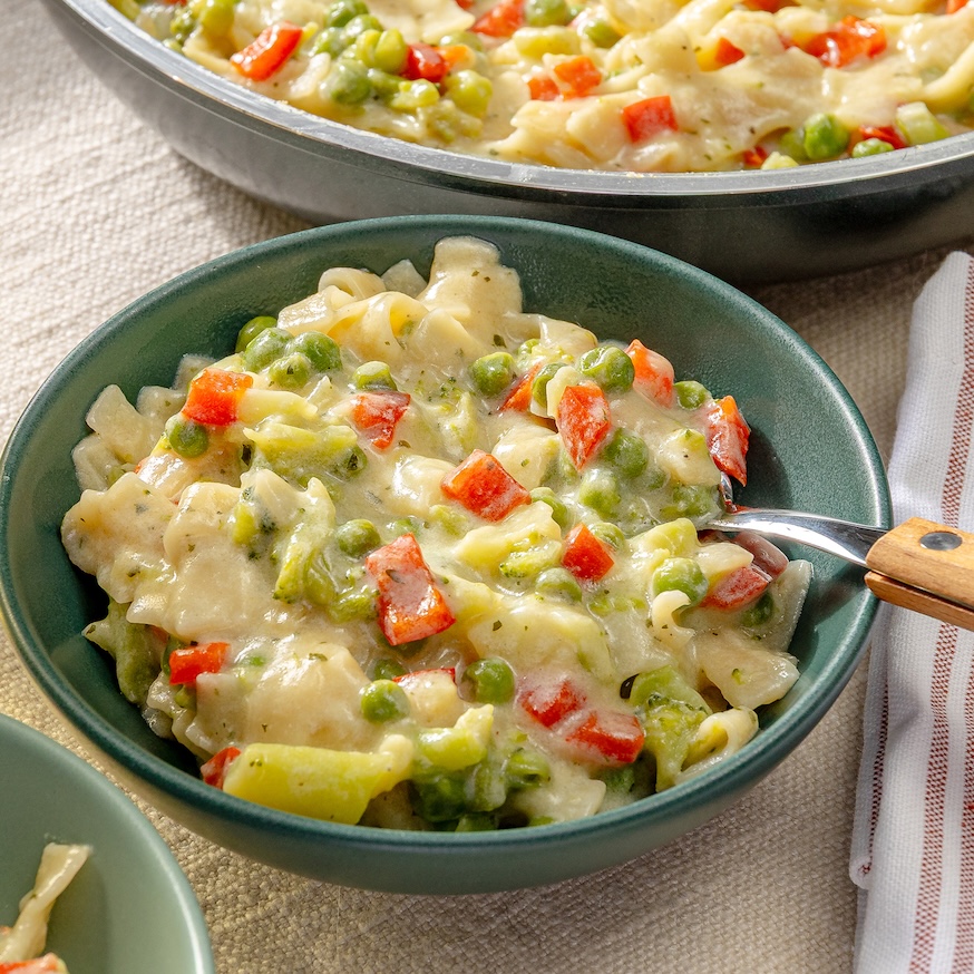Vegetable Fettuccine Alfredo